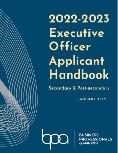 2022-2023 Executive Officer Applicant Handbook Cover